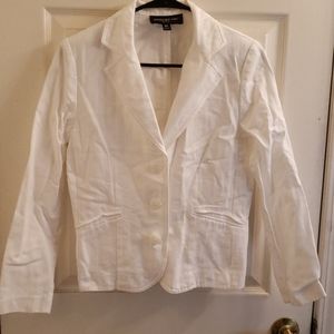 Briggs New York White Blazer Size 8P